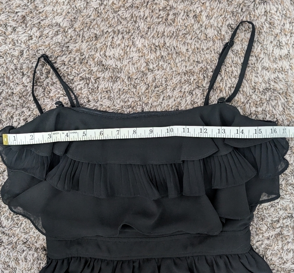 J. Blonde Black Ruffled High-Low Dress - Picture 9 of 10